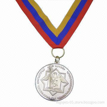 Award Medal with Soft Enamel Colors Filled, OEM Orders are Accepted